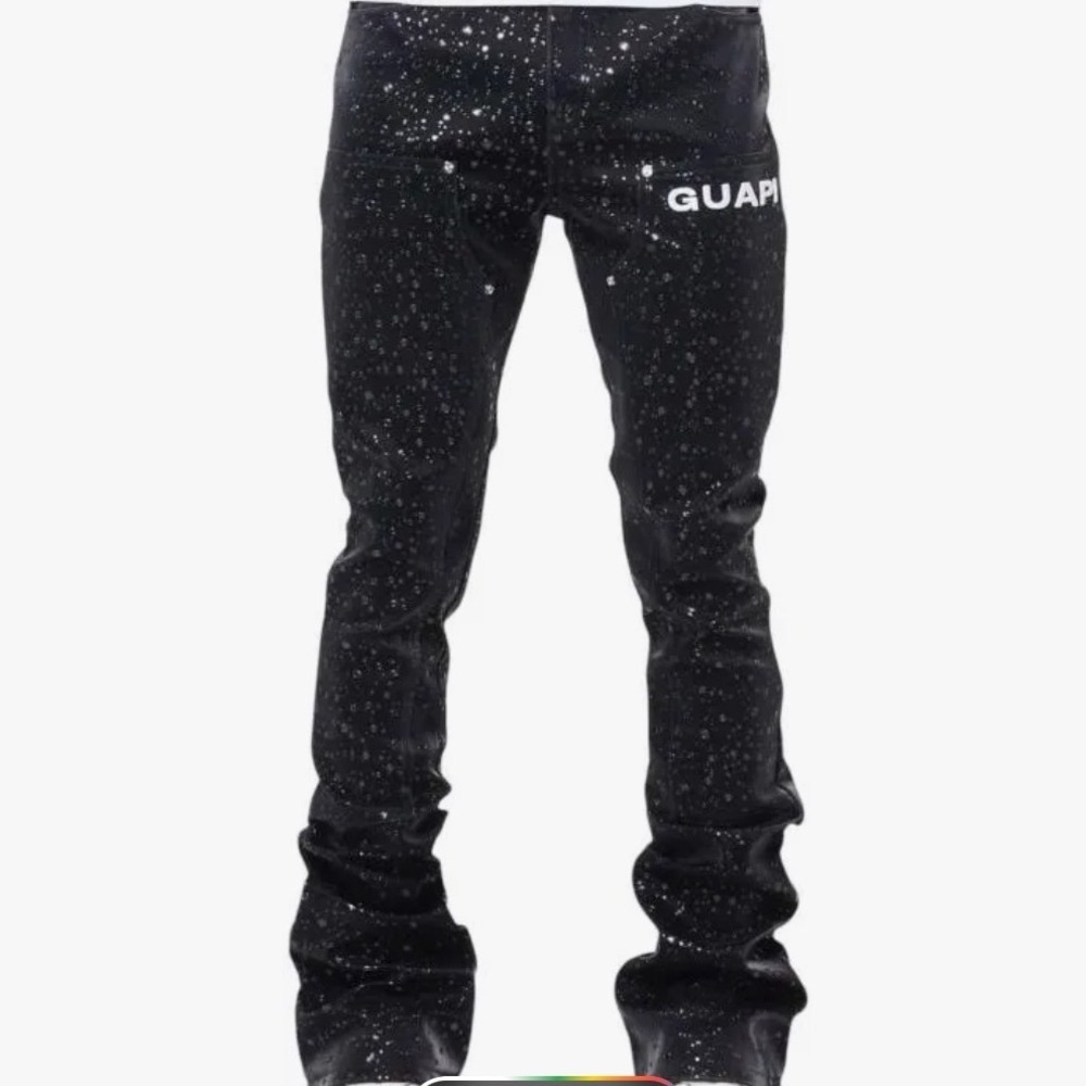 GUAPI Obsidian‎ Water Flare Pants Black Size 30 New With Tags